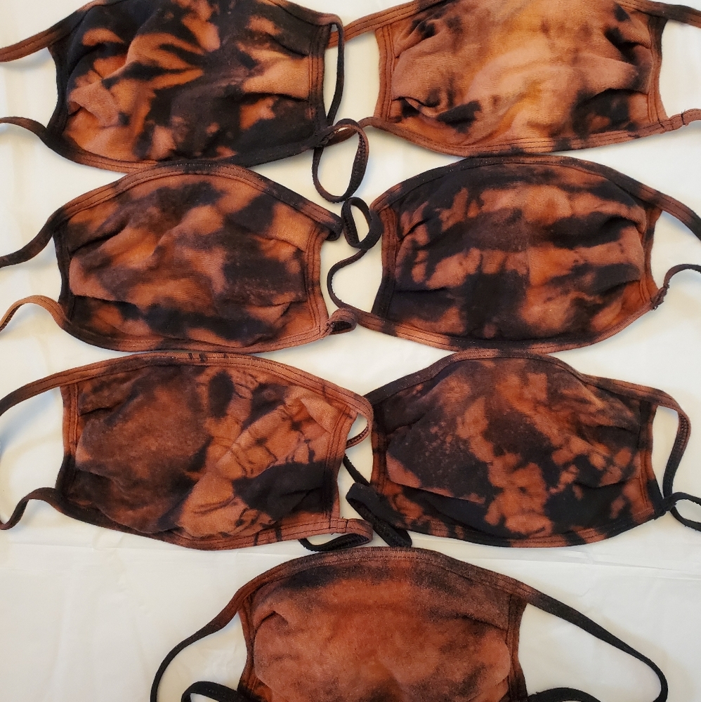 bleach tie dye masks